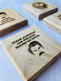 img 2 attached to Ron Swanson Coasters Brindle Designs