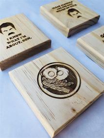 img 3 attached to Ron Swanson Coasters Brindle Designs