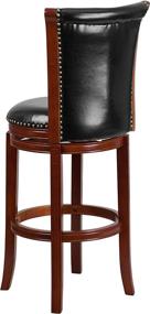 img 1 attached to Flash Furniture Chestnut Barstool Leather