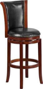 img 3 attached to Flash Furniture Chestnut Barstool Leather