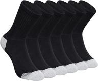 alrrise combed cotton max cushion athletic crew socks for men - 6-pack логотип