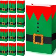 adorable 30-piece christmas elves suit treat bags for festive xmas party favors logo