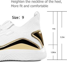 img 2 attached to SILENTCARE Men's Lightweight Running Sneakers - Breathable Athletic Shoes