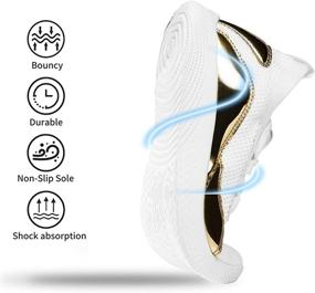 img 3 attached to SILENTCARE Men's Lightweight Running Sneakers - Breathable Athletic Shoes