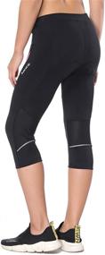 img 3 attached to 🚴 Santic Women's Padded Cycling Shorts Capris - Breathable Biking Pants Tight Fit for Bike Enthusiasts