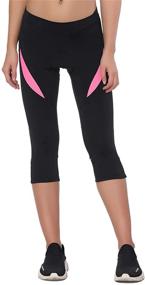 img 4 attached to 🚴 Santic Women's Padded Cycling Shorts Capris - Breathable Biking Pants Tight Fit for Bike Enthusiasts