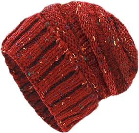 img 4 attached to GiveYouWings Beanies Winter Knitted Weather Outdoor Recreation in Climbing