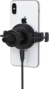 img 2 attached to Mophie Universal Wireless Vent Mount: Black Qi Enabled Charger for All Apple iPhones