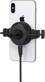 img 3 attached to Mophie Universal Wireless Vent Mount: Black Qi Enabled Charger for All Apple iPhones