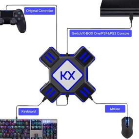 img 3 attached to Ultimate Mouse Keyboard Converter: Enhance Gaming Experience on PS4/Xbox One/N-Switch/PS3 with USB 2.0 Adapter