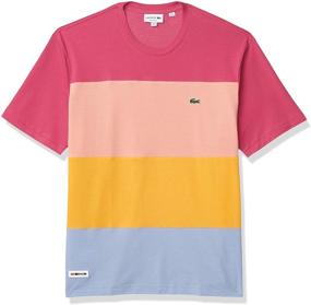 img 1 attached to Lacoste Sleeve Colorblock T Shirt CLUSI Purpy Elf