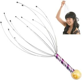 img 3 attached to 🧘 ROSENICE Scalp Massager Set - 5 Hand Held Therapeutic Head Scratchers with Steel Wire & Wooden Handle for Ultimate Home Spa Relief and Relaxation