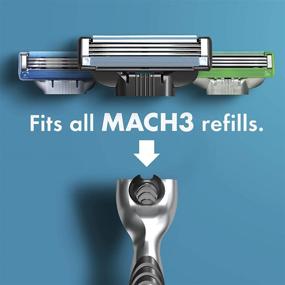 img 2 attached to Машинка для бритья Mach3 для мужчин с 1 запасным лезвием от Gillette