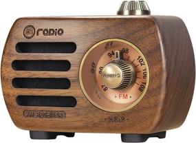 img 4 attached to 📻 Vintage Retro FM Radio PRUNUS R-818: Small Portable Transistor Radio with Bluetooth Speaker, Rechargeable Battery, Enhanced Bass, Loud Volume, AUX Support (Brown)