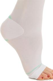 img 2 attached to 🧦 RelaxSan Open-Toe Anti-Embolism Knee High Socks - 18 mmHg Compression, 100% Made in Italy