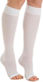 img 4 attached to 🧦 RelaxSan Open-Toe Anti-Embolism Knee High Socks - 18 mmHg Compression, 100% Made in Italy