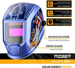 img 3 attached to 🔥 DEKOPRO Welding Darkening Mask: Adjustable Powered Safety Product for Occupational Health