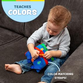 img 2 attached to 🧩 Buckle Toy - Boomer Square - Educational Activity Toy - Enhance Motor Skills and Critical Thinking - Convenient Travel Toy