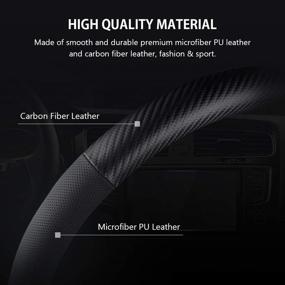 img 3 attached to Аксессуары для рулевого управления CARFIB Microfiber Universal