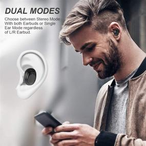 img 1 attached to 🎧 Immersive Sound True 5.0 Bluetooth Wireless Earbuds - In-Ear Headphones with 2000mAh Charging Case, Easy-Pairing, Stereo Calls, Touch Control, Built-in Microphones, IPX7 Sweatproof, Deep Bass - Perfect for Sports