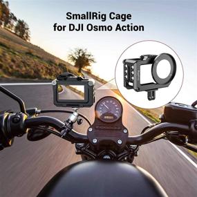img 3 attached to 📷 SMALLRIG Osmo Action Camera Cage CVD2360 with 1/4” and 3/8” Thread Locating Holes, 52mm Lens Adapter Compatible, Screen Scratch Prevention