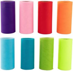 img 4 attached to 🧵 Juvale Tulle Rolls - Premium Sewing Accessories and Supplies (6 in x 25 Yards, 8-Pack)