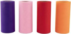 img 1 attached to 🧵 Juvale Tulle Rolls - Premium Sewing Accessories and Supplies (6 in x 25 Yards, 8-Pack)