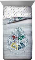 🔮 официальное одеяло для близнецов/полноразмерное постельное белье по мотивам гарри поттера "ведовство и колдовство" серого цвета: волшебный опыт сна. логотип