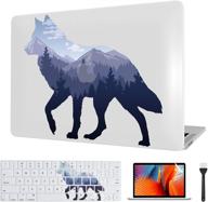 🐺 mountain wolf laptop case for macbook air 11 inch - hard shell with keyboard skin and screen protector logo