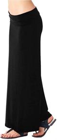 img 3 attached to Popana Women's Long Maxi Skirt: Versatile Convertible Sundress in Plus Size, Proudly Made in USA