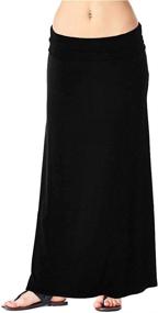 img 4 attached to Popana Women's Long Maxi Skirt: Versatile Convertible Sundress in Plus Size, Proudly Made in USA