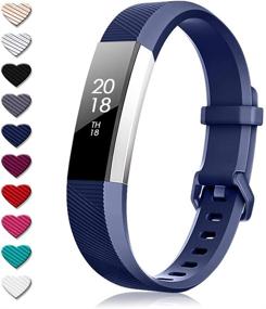 img 3 attached to 🏋️ Регулируемые мягкие силиконовые спортивные ремешки для Fitbit Alta HR и Fitbit Alta - TreasureMax