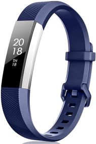 img 4 attached to 🏋️ Регулируемые мягкие силиконовые спортивные ремешки для Fitbit Alta HR и Fitbit Alta - TreasureMax