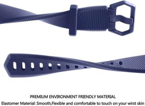 img 2 attached to 🏋️ Регулируемые мягкие силиконовые спортивные ремешки для Fitbit Alta HR и Fitbit Alta - TreasureMax