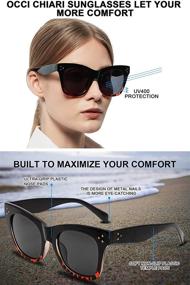 img 2 attached to 🕶️ OCCI CHIARI Oversized Reader Sunglasses for Women - Stylish Reading Sunglasses in Various Strengths (1.0-4.0)