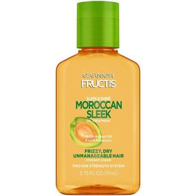 img 4 attached to 💆 Garnier Fructis Moroccan Sleek Oil Treatment for Frizzy, Dry Hair - Sleek and Shine Formula, 3.75 Fl Oz