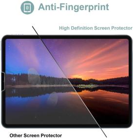 img 2 attached to 💼 ProCase iPad Air 4 Case 10.9 Inch 2020 + Tempered Glass Screen Protector, Slim Stand Protective Smart Cover for iPad Air 4th Generation 10.9" 2020 (A2316 A2324 A2325 A2072) - Black