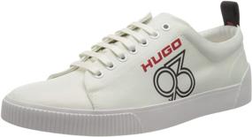 img 4 attached to 👟 Hugo Mens Dark Low Top Trainers: Sleek and Stylish Footwear