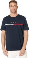 👕 tommy hilfiger bright sleeve t-shirt: bold men's clothing for stylish statements logo