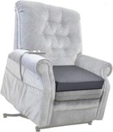 большая пена "memory foam" (20x20x5) квадратная подушка для сидения на стуле - толстая, не скользящая - кресла-реклайнеры, кресла, диваны - половая подушка - комфорт для сколиоза, боля в копчике и снятие давления - мягкая, серая. логотип