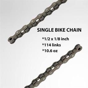 img 3 attached to MOHEGIA Bike Chain, Universal Single-Speed / Multi-Speed Bicycle Chain