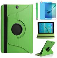 📱 360 degree rotating stand case for samsung galaxy tab s2 9.7 inch - green including bonus stylus pen & screen film logo