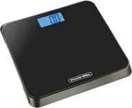 📊 proctor silex 86550 digital body weight bathroom scale: step-on technology, large lcd display, black - find accurate measurements effortlessly! logo