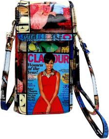 img 4 attached to Stylish Michelle Magazine Cellphone Wallet Wristlet: Ultimate Women's Handbags & Wallets for Wristlets