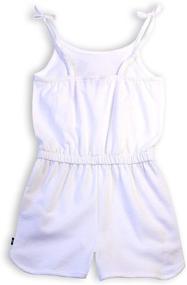 img 3 attached to 👗 Nautica Girls Romper: Stylish Atoll Small Girls' Clothing for Summer