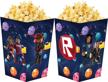 popcorn sandbox containers birthday supplies logo
