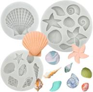 silicone seashell starfish decoration chocolate logo