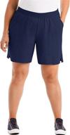 🩳 just my size plus size cotton jersey pull-on shorts for women логотип