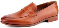 genuine leather formal loafers classic men's shoes logo