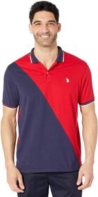 img 1 attached to 🏇 U S Polo Assn Diagonal Jersey: Striking Athletic Comfort for Sports Enthusiasts